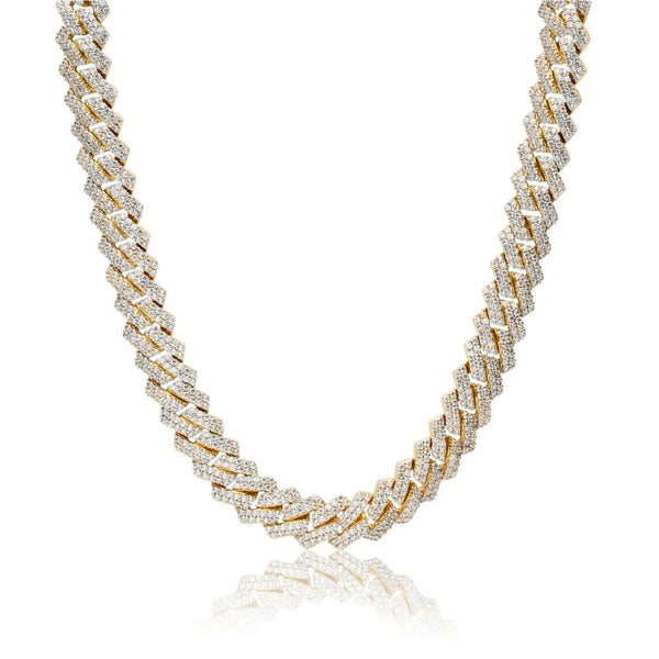 Big Daddy 15mm Gold & Prong Link Chain