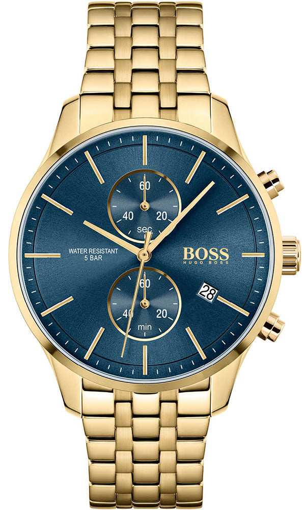 Hugo Boss Associate Gold Chronograph Men's Watch  1513841 - Watches of Australia