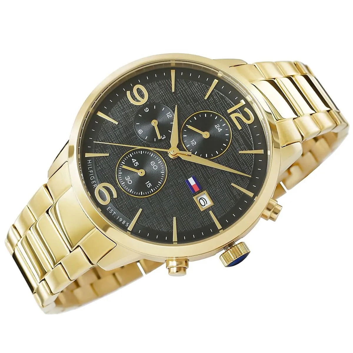 Tommy Hilfiger Liam Multifunction Black Dial Gold Men's Watch - 1710362