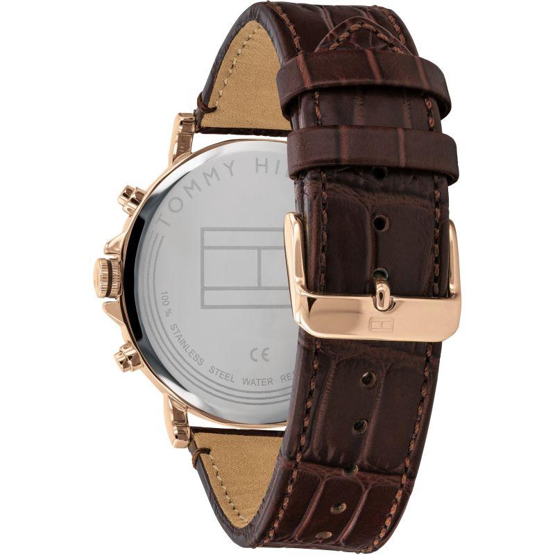 Tommy Hilfiger Multi-function Brown Leather Men's Watch 1710379 - Watches of Australia #2