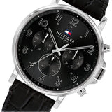 Tommy Hilfiger Multi-function Black Leather Men's Watch 1710381 - The Watches Men & CO #2