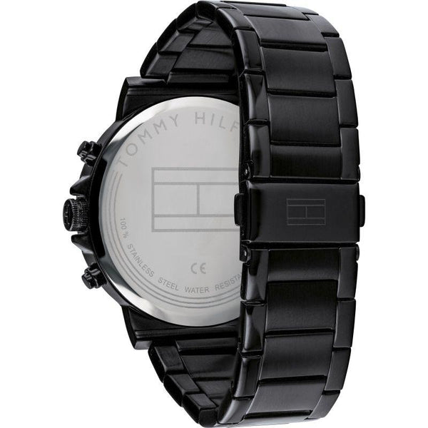 Tommy Hilfiger Multi-function Black Steel Men's Watch 1710383 - The Watches Men & CO #2