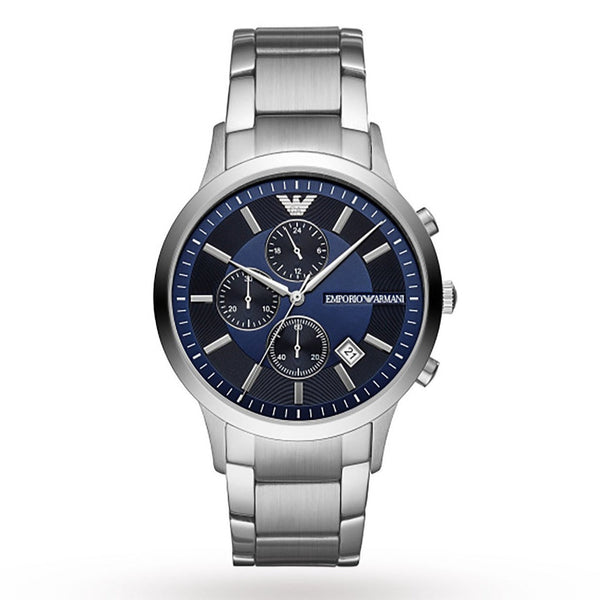 Emporio Armani Renato Chronograph Quartz Blue Dial Men's Watch AR11164