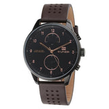 Tommy Hilfiger Modern Brown Leather Men's Watch  1791577 - Watches of Australia