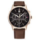 Tommy Hilfiger Multi-function Dark Brown Leather Men's Watch  1791631 - Watches of Australia