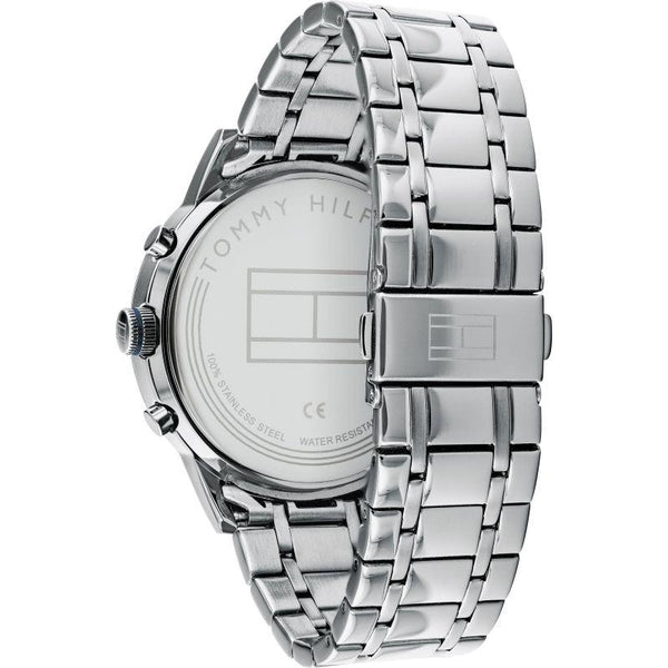 Tommy Hilfiger Silver and Grey Stainless Steel Men's Watch 1791632 - The Watches Men & CO #2