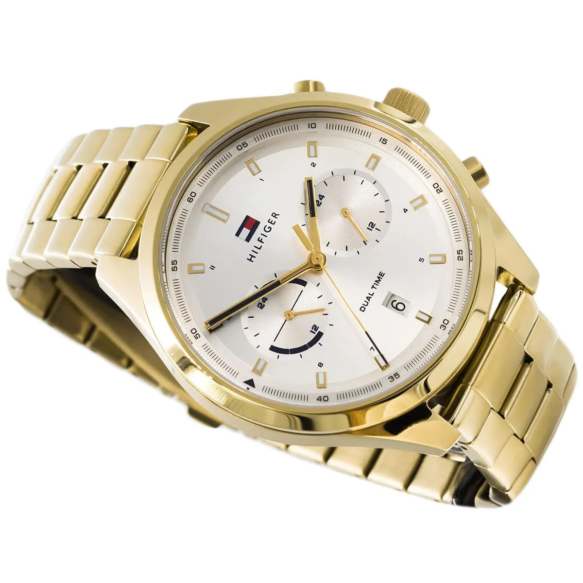 Tommy Hilfiger Bennett Silver Dial Gold Men's Watch - 1791726