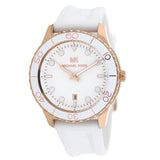 Michael Kors Runway White Silicon Strap Women's Watch  MK6853 - Watches of Australia