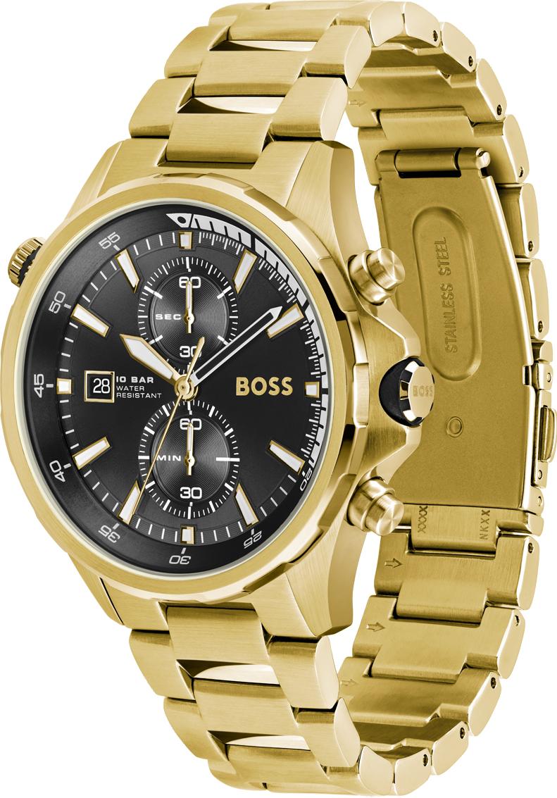 Hugo Boss Globetrotter Gold Chronograph Men's Watch 1513932