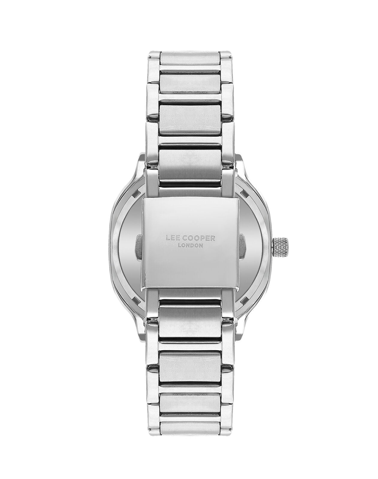 Lee Cooper Contemporary Square Case Blue Dual Silver Watch - LC07974.390