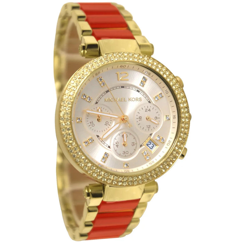 Michael Kors Parker Multi-Function Champagne Dial Ladies Watch MK6139 - Watches of Australia #2