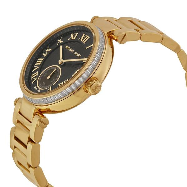 Michael Kors Skylar Black Dial Gold-tone Ladies Watch MK5989