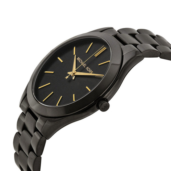 Michael Kors Slim Runway Black Ion-plated Unisex Watch MK3221 - Watches of Australia #2