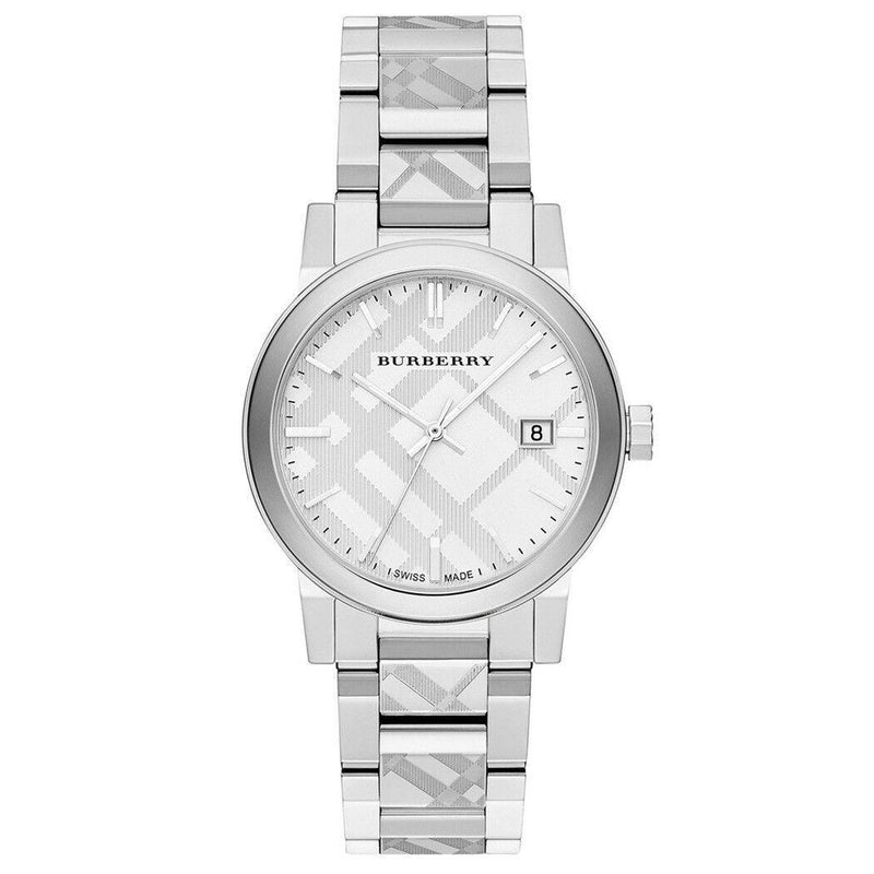 Burberry Men’s Swiss Made Stainless Steel Silver Dial Men's Watch  BU9037 - Watches of Australia