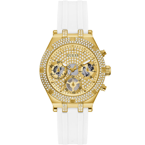 Guess Heiress White Silicone Strap Women's Watch GW0407L2