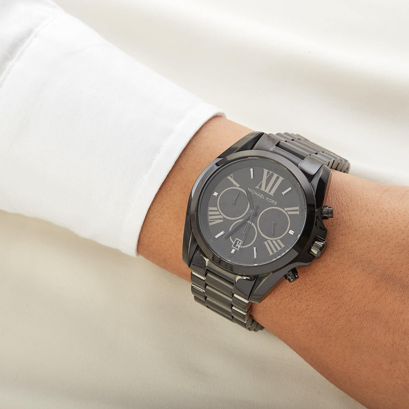 Michael Kors Bradshaw Chronograph All Black Unisex Watch MK5550 - Watches of Australia #5