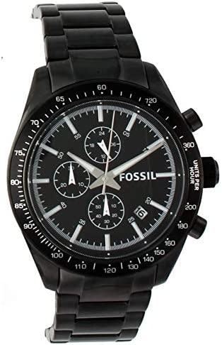 Fossil Black Stainless Steel Men's Watch  BQ2067 - Watches of Australia