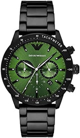 Emporio Armani Chronograph Green Dial Black Men's Watch  AR11472 - Watches of Australia