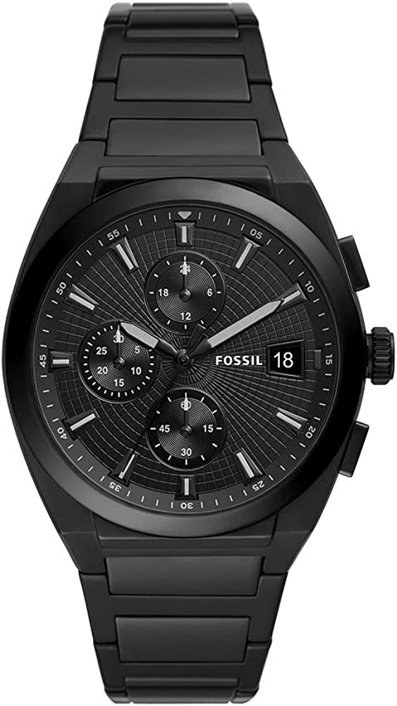 Fossil Everett Chronograph Quartz Black Dial Men's Watch FS5797