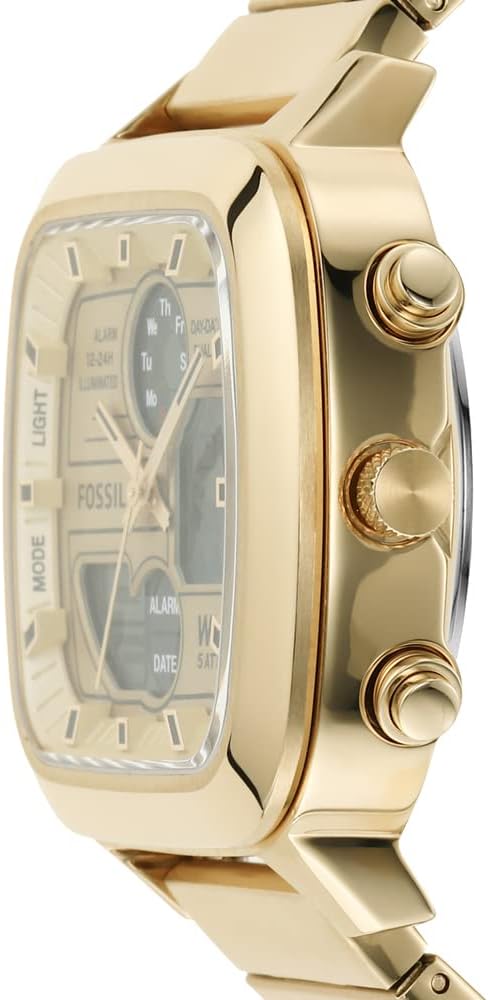 Retro Watch Analog-Digital Gold-Tone Men's Watch FS5889