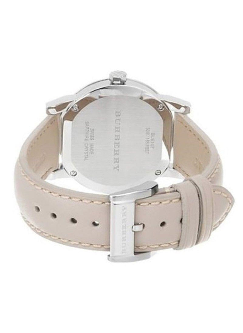 Burberry Women's Large Check Tan Leather Strap Women's Watch BU9107 - Watches of Australia #3