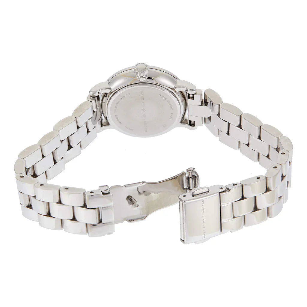Marc By Marc Jacobs Baker Pink Dial Silver Tone Watch MBM3283