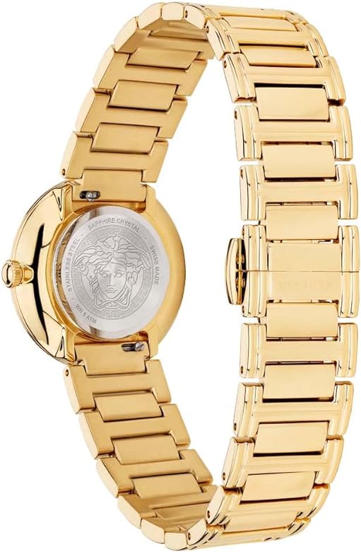 Versace Virtus Gold Mini White Dial Women's Watch VET300221 - The Watches Men & CO #2