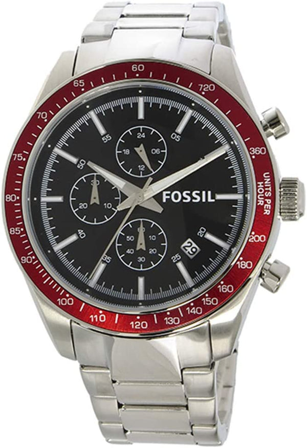 Fossil Chronograph Black Dial Stainless Steel Men's Watch  BQ2086 - Watches of Australia