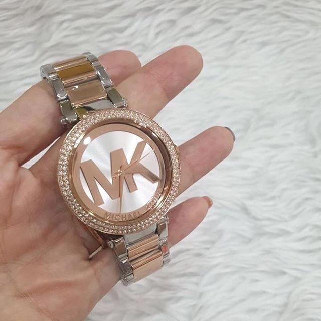 Michael Kors Parker Rose Gold and Silver Ladies Watch MK6314 - Watches of Australia #4