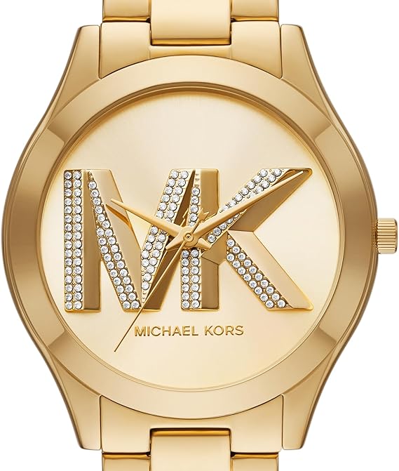Michael Kors Oversized Slim Runway Gold-Tone Logo Watch MK4732