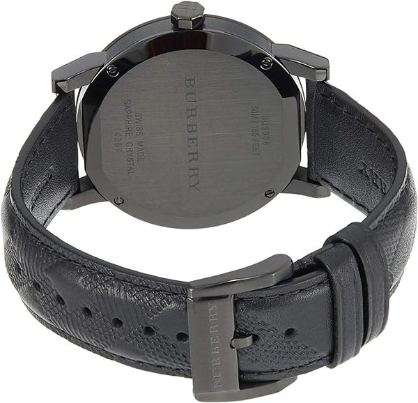 Burberry City Black Leather Strap Men's Watch BU9906 - Watches of Australia #2