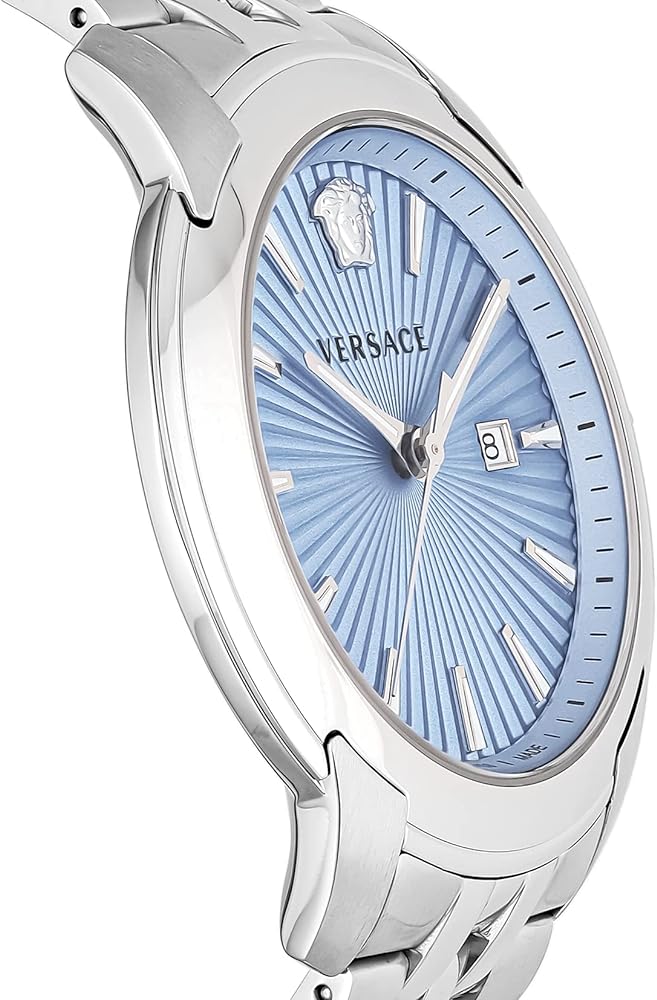 Versace V-Urban Light Blue Dial Men's Watch VELQ00419 - The Watches Men & CO #2