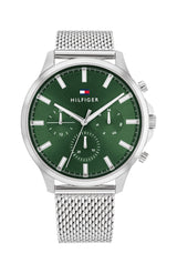 Tommy Hilfiger Ryder Green Dial Mesh Men's Watch  1710499 - The Watches Men & CO