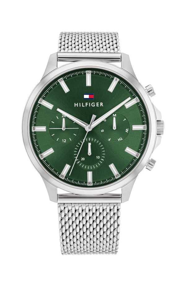 Tommy Hilfiger Ryder Green Dial Mesh Men's Watch  1710499 - The Watches Men & CO