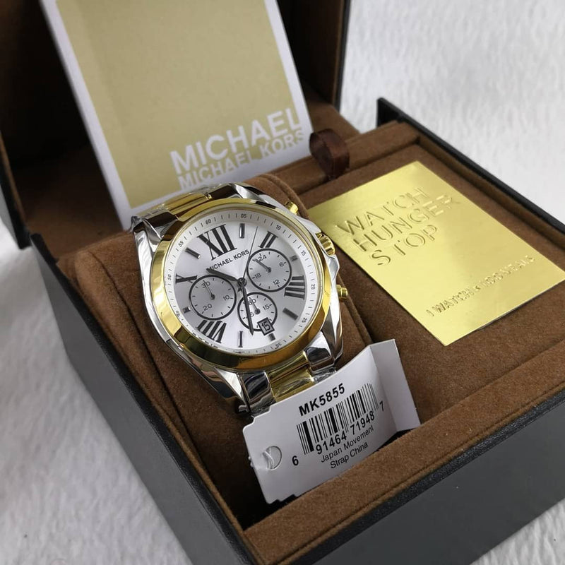 Michael Kors Bradshaw Chronograph Two-tone Ladies Watch MK5855 - Watches of Australia #8
