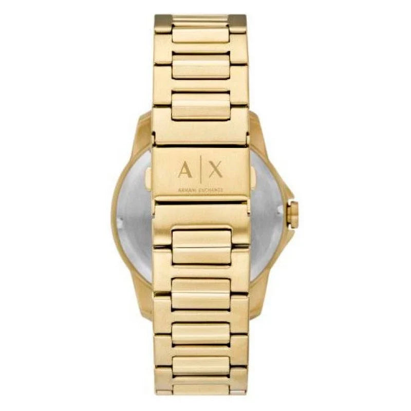 Armani Exchange Banks Day-Date Gold Men's Watch - AX1734