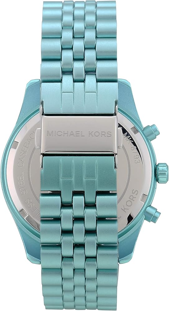 Michael Kors Lexington Chronograph Turquoise Aluminum Men's Watch - MK8793