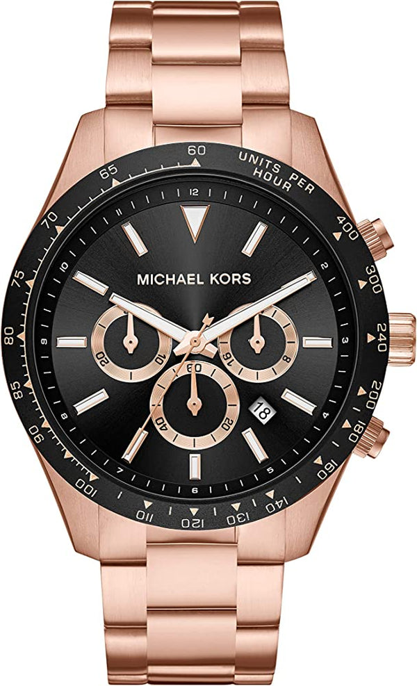 Michael Kors Layton Rose Gold Chronograph Unisex Watch  MK8824 - The Watches Men & CO