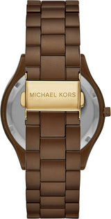 Michael Kors Slim Runway Brown Unisex Watch MK4508 - Watches of Australia #3