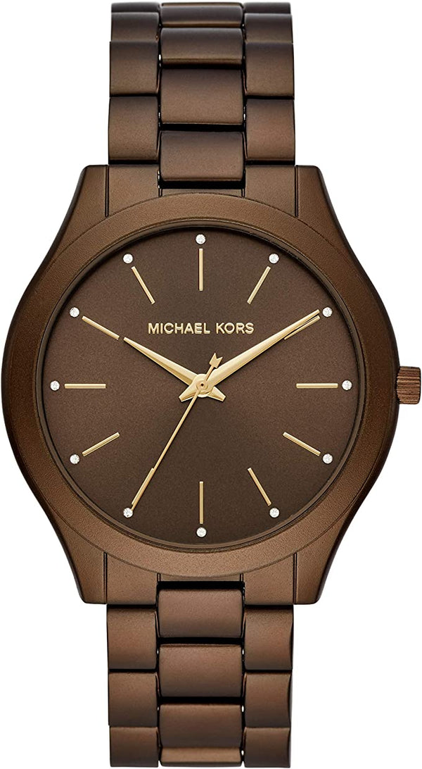 Michael Kors Slim Runway Brown Unisex Watch  MK4508 - Watches of Australia