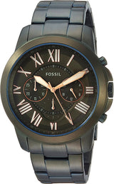 Fossil Grant Olive Green Stainless Steel Men's Watch FS5375