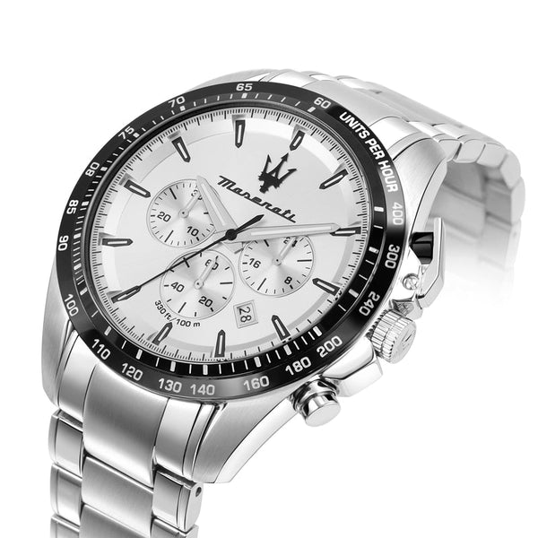 Maserati Traguardo Silver Chronograph Men's Watch R8873612049 - Watches of Australia #2