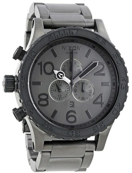 Nixon 51-30 Chronograph Gunmetal Dial Men's Watch  A083-1062 - Watches of Australia