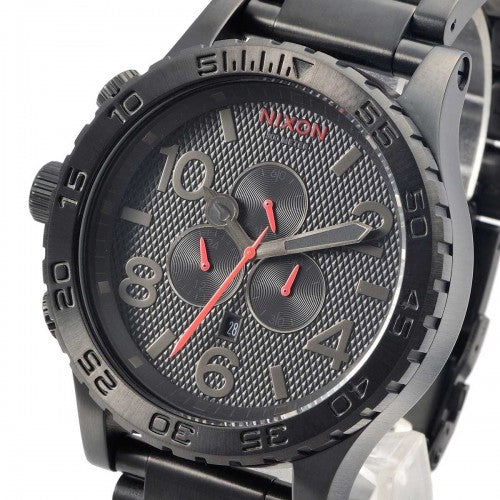 Nixon 51-30 Chrono Black Red Men's Watch A083-2298 - The Watches Men & CO #5