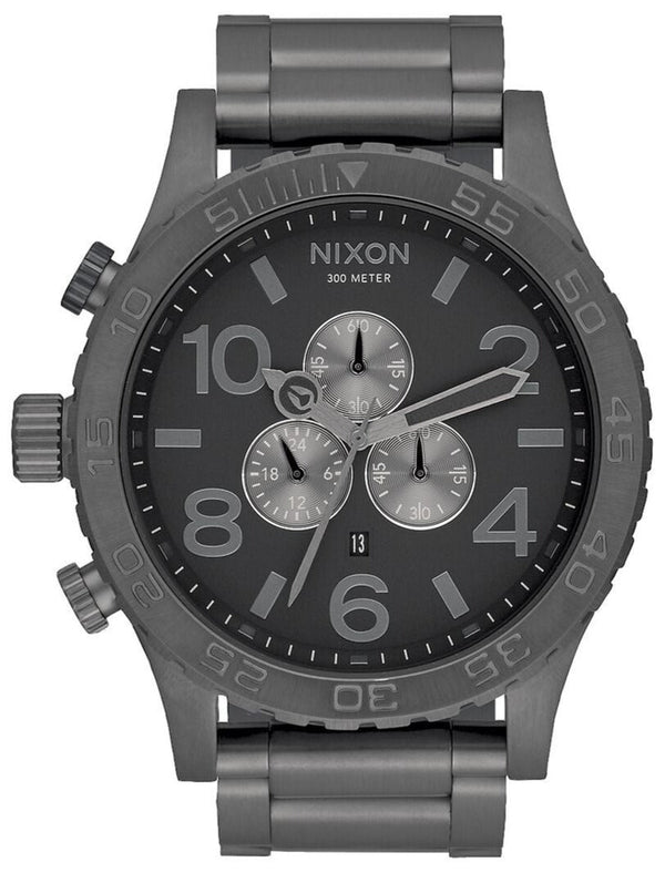 Nixon 51-30 Chronograph Gunmetal Men's Watch  A083-632 - The Watches Men & CO