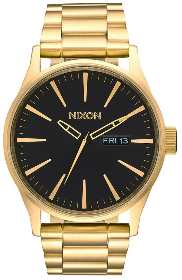 Nixon Sentry Black Dial Gold-tone Men's Watch  A356-510 - Watches of Australia