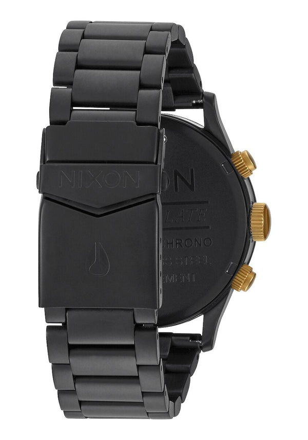 Nixon Sentry Chronograph Stainless Steel Black Dial  Men's Watch A386-1041 - The Watches Men & CO #2