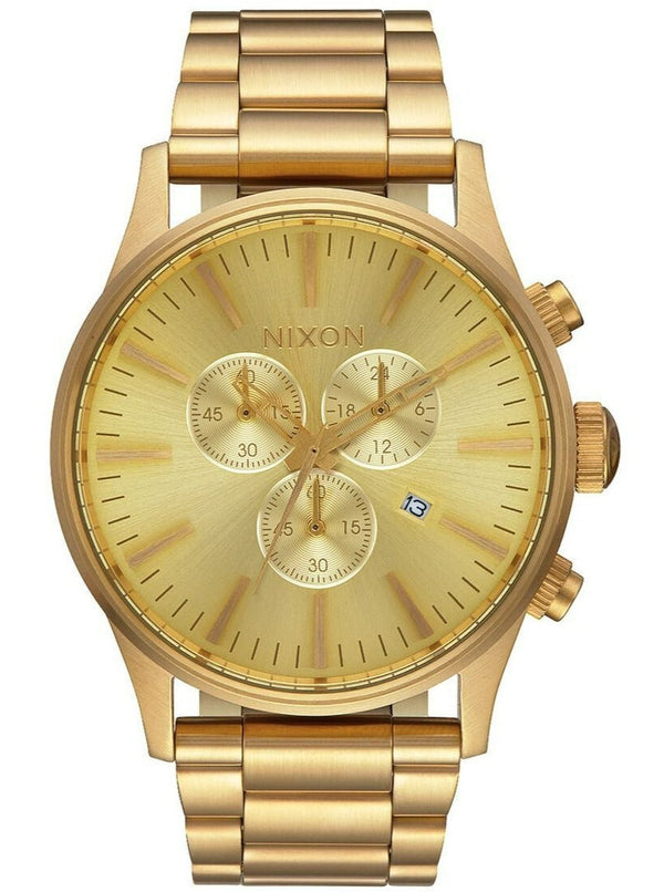 Nixon Sentry Chrono Gold Men's Watch  A386-502 - Watches of Australia