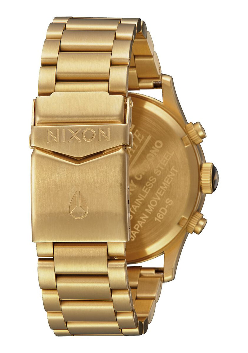 Nixon Sentry Chrono All Gold & Black Men's Watch Men's Watch A386-510 - The Watches Men & CO #3