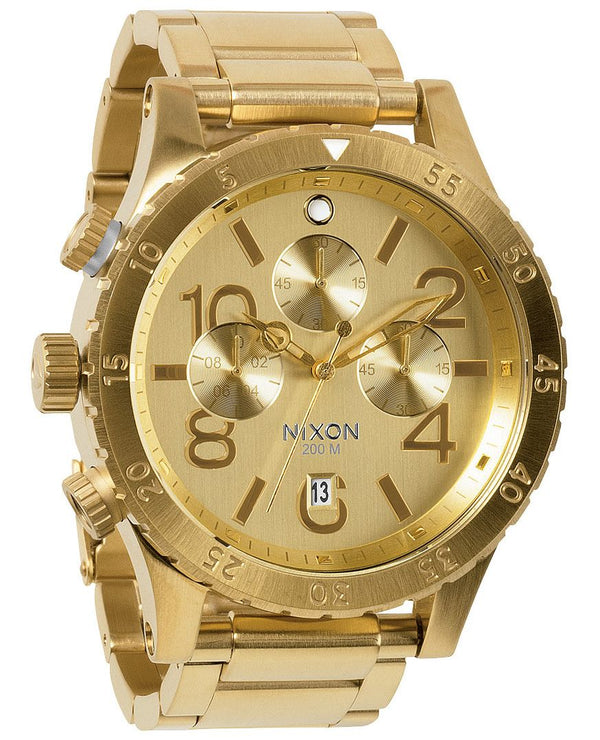 Nixon 48-20 Chrono Gold Tone Dial Men's Watch A486-502 - Watches of Australia #2